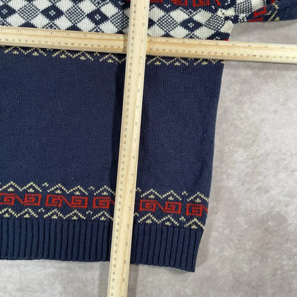 70’s 80’s Ferranti California Multi Patterned Knit Sweater